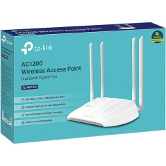 TP-Link TL-WA1201 Wireless Access Point - High-Speed Connectivity in Sleek White Design | Stream, Game, and Connect Effortlessly